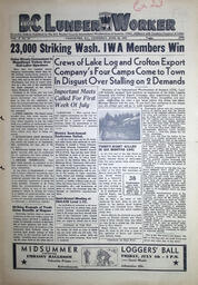 The B.C. Lumber Worker, Vol. X, No. 10, June 28, 1941