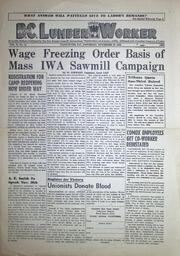 The B.C. Lumber Worker, Vol. X, No. 15, November 15, 1941