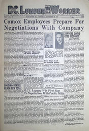 The B.C. Lumber Worker, Vol. X, No. 16, November 29, 1941
