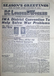 The B.C. Lumber Worker, Vol. X, No. 17, December 13, 1941
