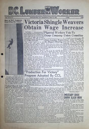 The B.C. Lumber Worker, Vol. XI, No. 9, May 9, 1942