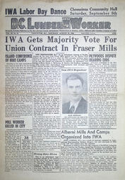 The B.C. Lumber Worker, Vol. XI, No. 16, August 29, 1942