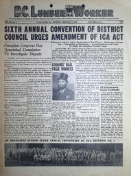 The B.C. Lumber Worker, Vol. XII, No. 1, January 11, 1943