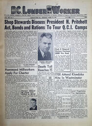The B.C. Lumber Worker, Vol. XII, No. 8, April 19, 1943