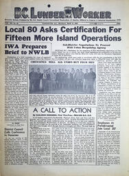The B.C. Lumber Worker, Vol. XII, No. 10, May 17, 1943