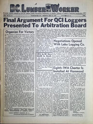 The B.C. Lumber Worker, Vol. XII, No. 11, May 31, 1943