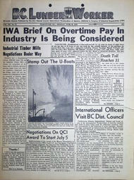 The B.C. Lumber Worker, Vol. XII, No. 13, June 28, 1943