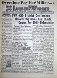 The B.C. Lumber Worker, Vol. XII, No. 14, July 12, 1943