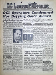 The B.C. Lumber Worker, Vol. XII, No. 15, July 26, 1943