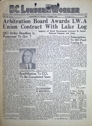 The B.C. Lumber Worker, Vol. XII, No. 20, October 4, 1943
