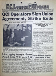 The B.C. Lumber Worker, Vol. XII, No. 22, November 1, 1943