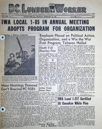 The B.C. Lumber Worker, Vol. XIII, No. 4, February 21, 1944
