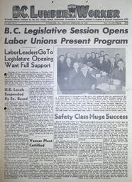 The B.C. Lumber Worker, Vol. XIV, No. 4, February 12, 1945