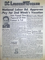 The B.C. Lumber Worker, Vol. XIV, No. 16, July 30, 1945