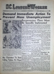 The B.C. Lumber Worker, Vol. XIV, No. 18, August 27, 1945