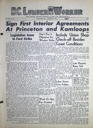 The B.C. Lumber Worker, Vol. XIV, No. 22, October 22, 1945