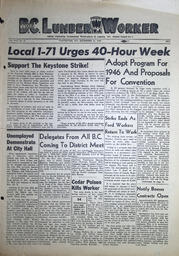 The B.C. Lumber Worker, Vol. XVI, No. 27, December 31, 1945