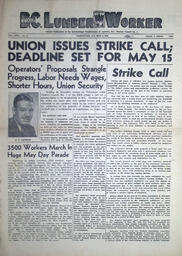 The B.C. Lumber Worker, Vol. XVII, No. 9, May 6, 1946