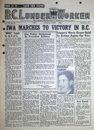 The B.C. Lumber Worker, Vol. XIX, No. 26, November 1, 1948