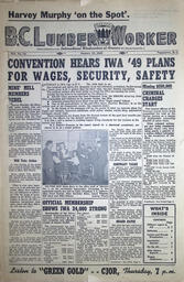 The B.C. Lumber Worker, Vol. XIX, No. 34, January 13, 1949