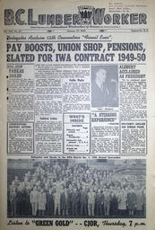 The B.C. Lumber Worker, Vol. XIX, No. 35, January 27, 1949
