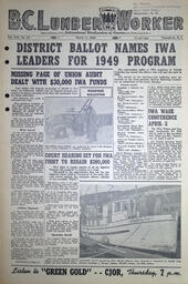 The B.C. Lumber Worker, Vol. XIX, No. 39, March 17, 1949