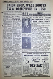 The B.C. Lumber Worker, Vol. XIX, No. 57, January 19, 1950