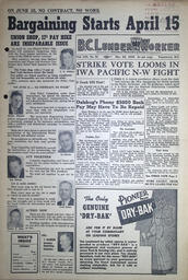 The B.C. Lumber Worker, Vol. XIX, No. 61, March 23, 1950