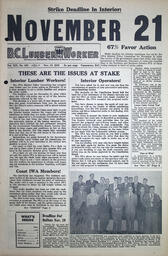 The B.C. Lumber Worker, Vol. XIX, No. 100, November 15, 1951