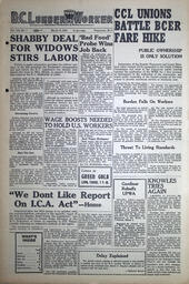 The B.C. Lumber Worker, Vol. XX, No. 7, March 13, 1952