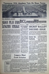 The B.C. Lumber Worker, Vol. XX, No. 16, July 31, 1952