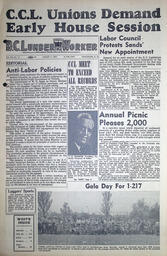 The B.C. Lumber Worker, Vol. XX, No. 17, August 7, 1952
