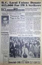 The B.C. Lumber Worker, Vol. XXII, No. 17, 1st Issue, September 1954