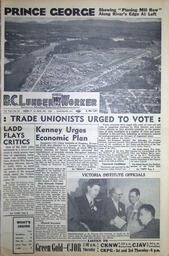 The B.C. Lumber Worker, Vol. XXII, No. 23, 1st Issue, December 1954