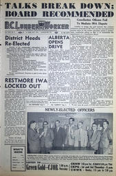 The B.C. Lumber Worker, Vol. XXII, No. 9, 1st Issue, May 1955