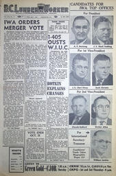 The B.C. Lumber Worker, Vol. XXII, No. 17, 1st Issue, September 1955