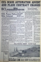 The B.C. Lumber Worker, Vol. XXII, No. 20, 2nd Issue, October 1955