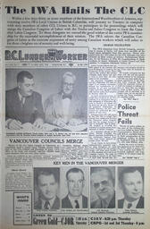 The B.C. Lumber Worker, Vol. XXIII, No. 7, 1st Issue, April 1956