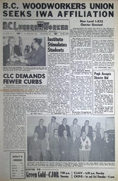 The B.C. Lumber Worker, Vol. XXIV, No. 3, 1st Issue, February 1957