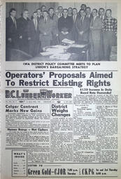 The B.C. Lumber Worker, Vol. XXV, No. 7, 1st Issue, April 1958