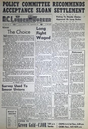 The B.C. Lumber Worker, Vol. XXV, No. 15, 1st Issue, August 1958