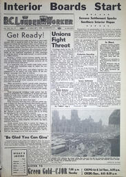 The B.C. Lumber Worker, Vol. XXV, No. 17, 1st Issue, September 1958