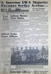 The B.C. Lumber Worker, Vol. XXV, No. 21, 1st Issue, November 1958
