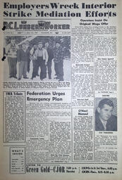 The B.C. Lumber Worker, Vol. XXVI, No. 1, 1st Issue, January 1959