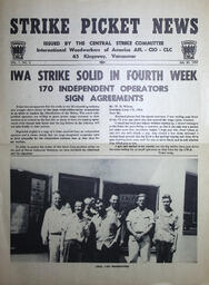 The B.C. Lumber Worker Strike Picket News, Vol. 1, No. 2, July 30, 1959