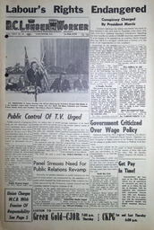 The B.C. Lumber Worker, Vol. XXVI, No. 19, 2nd Issue, October 1959