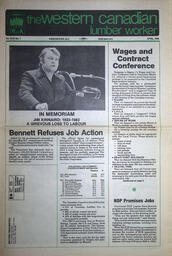 The Western Canadian Lumber Worker, Vol. XLXI, No. 1, April 1983