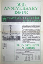 The Western Canadian Lumber Worker, Vol. 51, No. 4, Spring Issue, 1984