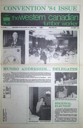 The Western Canadian Lumber Worker, Vol. 51, No. 7, October 1984