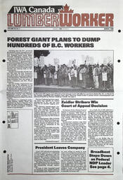 The Lumber Worker, Vol. 54, No. 1, March 1989